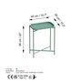 Hanah Home Mesa de Centro Shb-009-D Verde